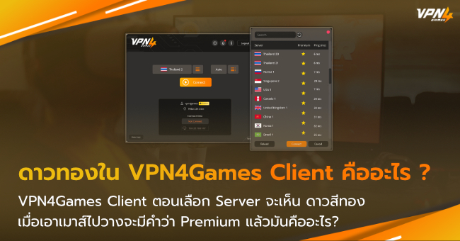 What is Server Premium VPN4Games Client