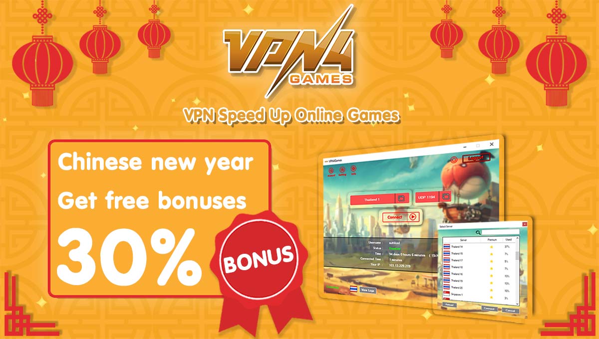 Chinese new year Bonus 30 %